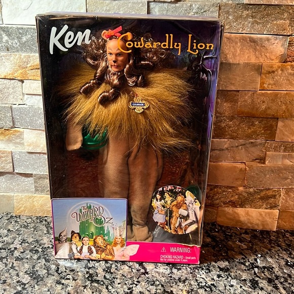Ken as Cowardly Lion Barbie doll - Picture 1 of 5